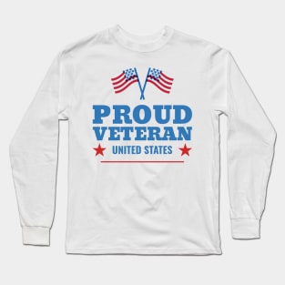 Proud Veteran USA Veterans Day Long Sleeve T-Shirt